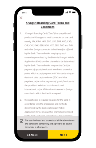 Read terms and conditions