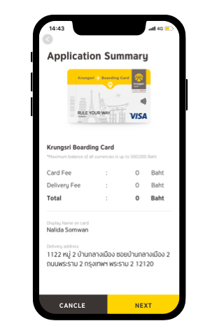 Confirm details and “pay”