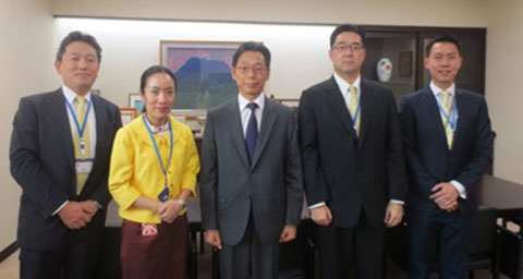 Mr. Masaaki Suzuki visit the Japanese Embassy and DITP to Laos