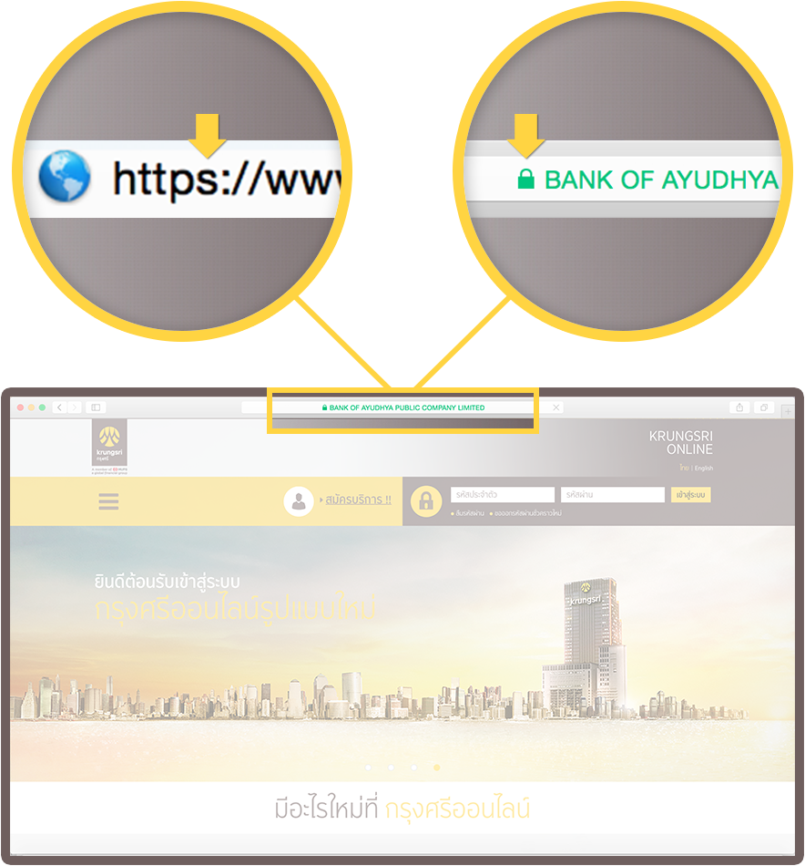 Website Krungsri Online