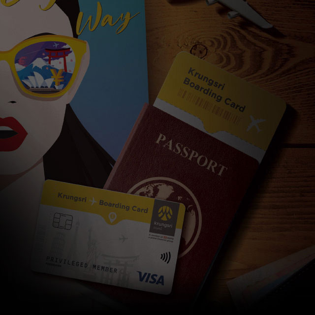 Krungsri Boarding Card mobile 