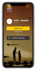 Log-in on KMA
